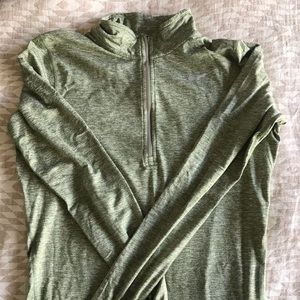 Green Nike quarter-zip